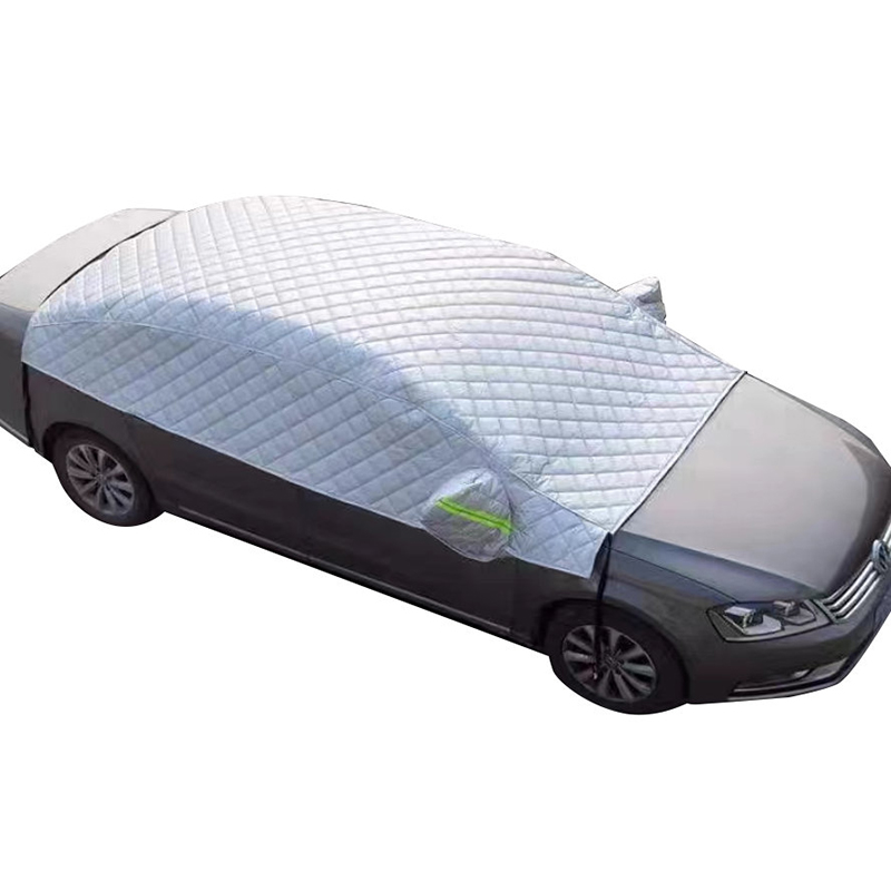 Waterdichte aluminiumfolie halve autohoes geschikt voor auto's