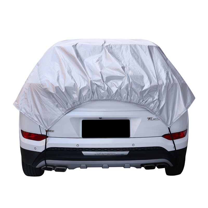Halve autohoes van polyester taft beschermt uw voorruit en dak